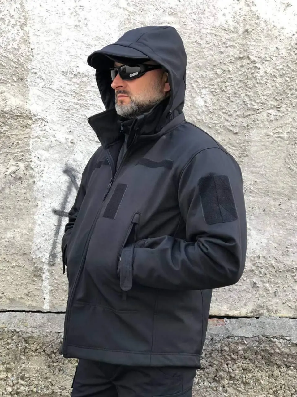 Тактична куртка Soft Shell Чорна