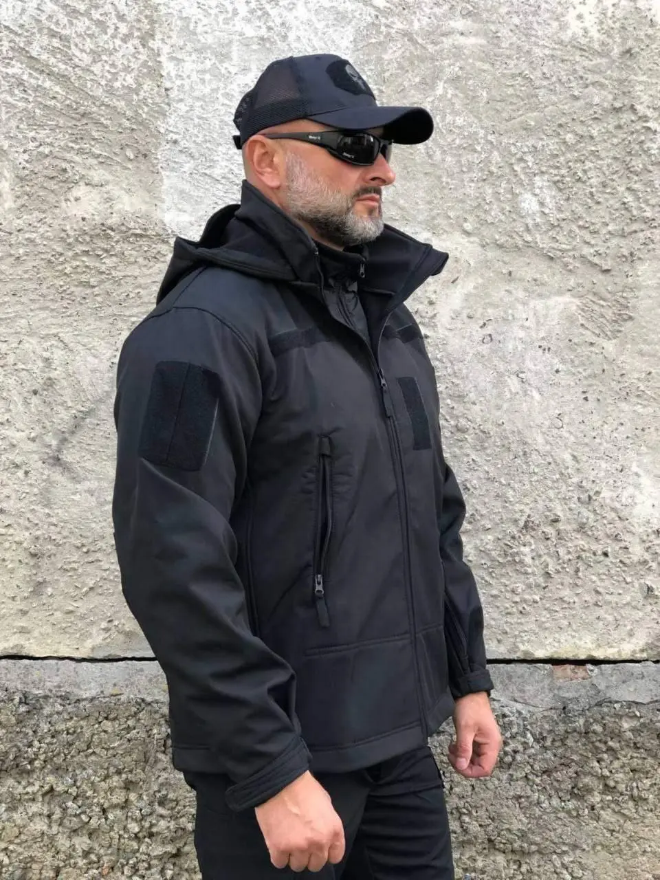Тактична куртка Soft Shell Чорна
