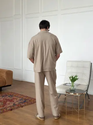 Костюм брюки тіар беж