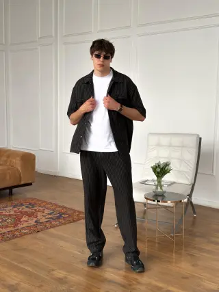 Костюм брюки тіар чорний