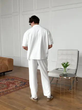 Костюм брюки тиар белый