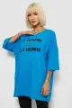 Футболка жіноча з принтом, колір блакитний, 244R3012-5 - Фото 3