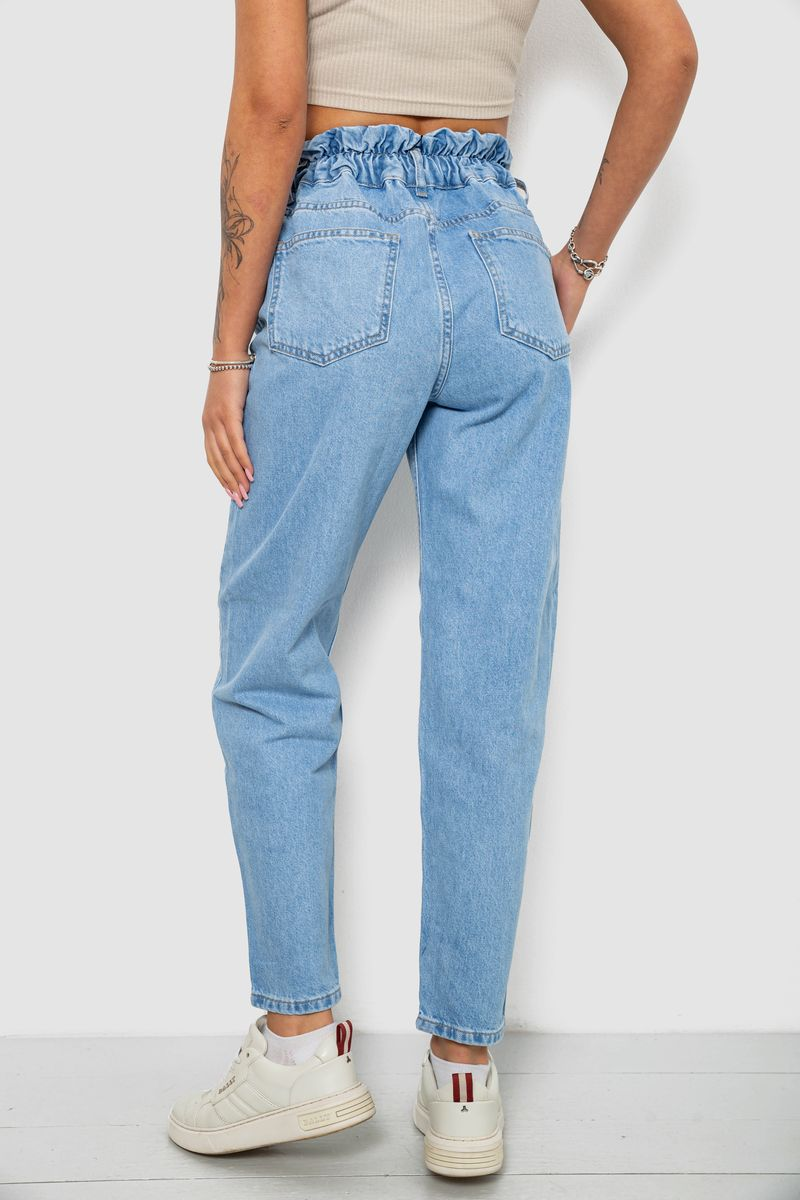 Джинси жіночі Mom-fit, колір блакитний, 244R1601S20-LZ