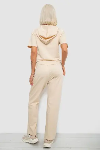 Спортивний костюм жіночий, колір бежевий, 221R106
