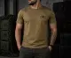 Tactical Military Summer Moisture-Wicking T-Shirt Coyote CoolMax FIGHTER DRONES - Photo 3