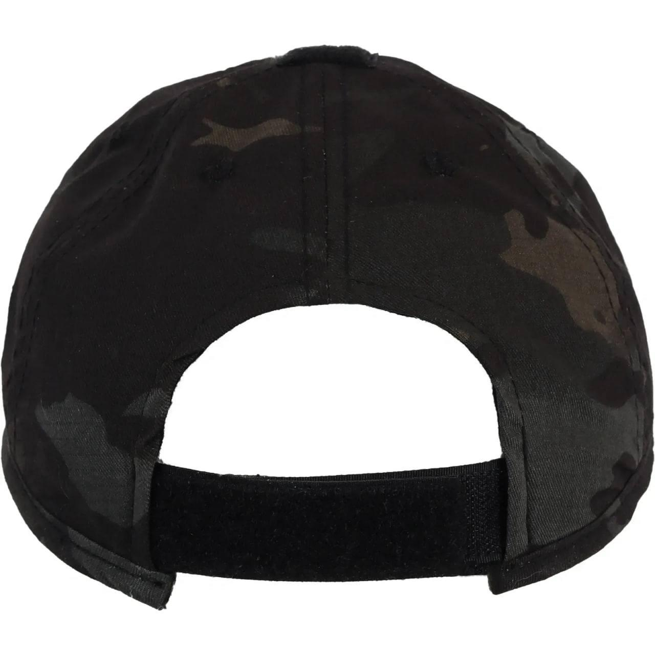 Tactical baseball cap black Multicam with headphone cutout Twill