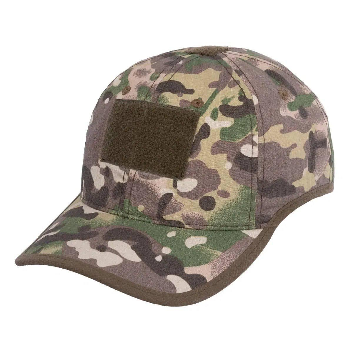 Tactical Multicam Baseball Cap with Headphone Cutouts Twill