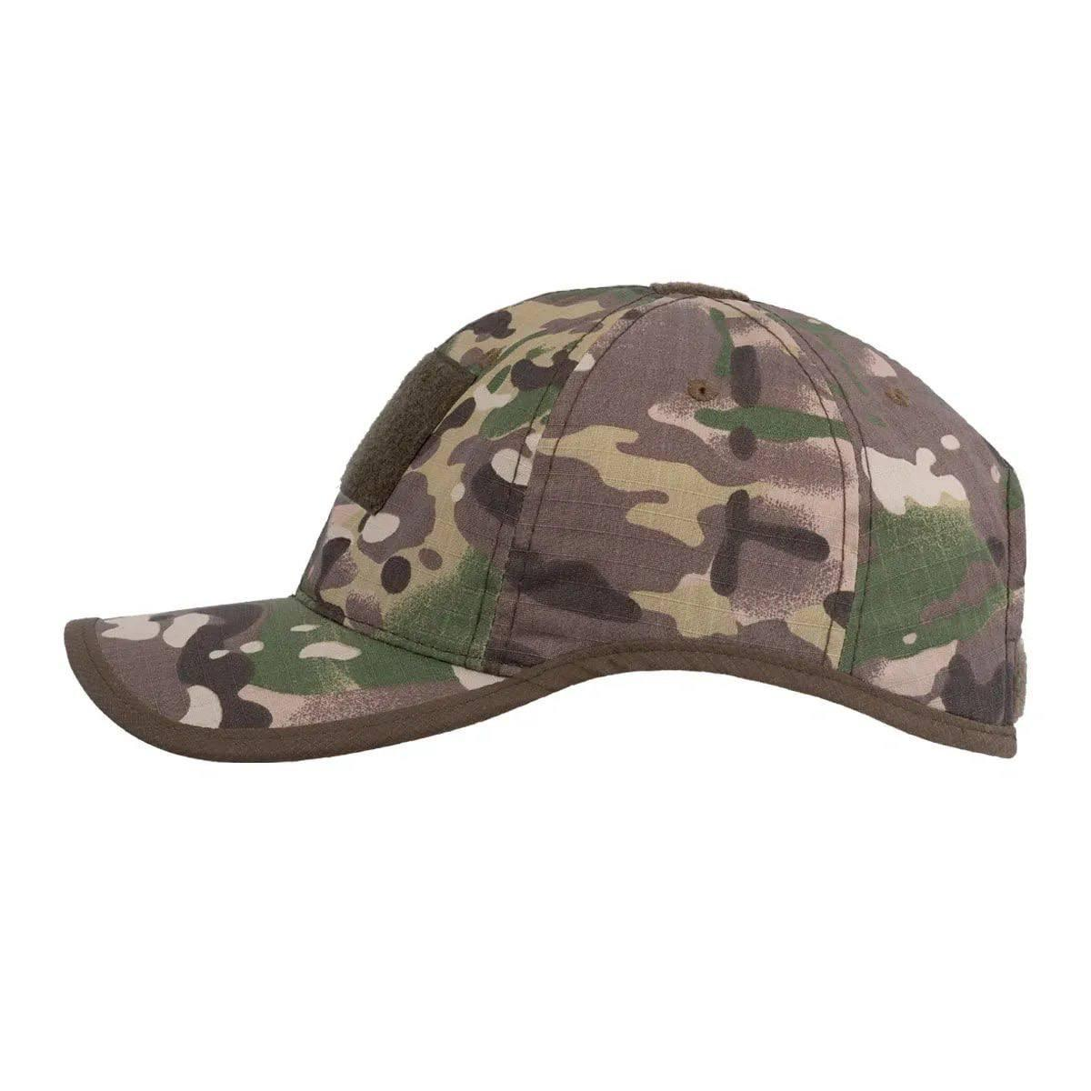 Tactical Multicam Baseball Cap with Headphone Cutouts Twill