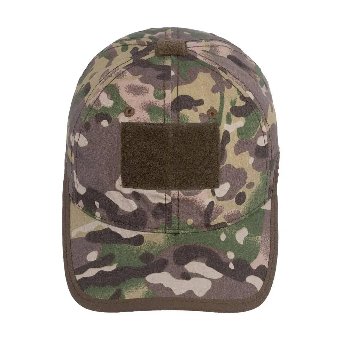 Tactical Multicam Baseball Cap with Headphone Cutouts Twill