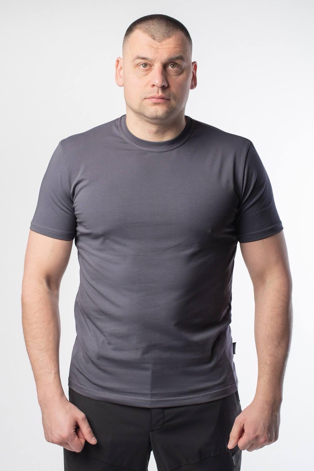 Stretch T-shirt Grey Military
