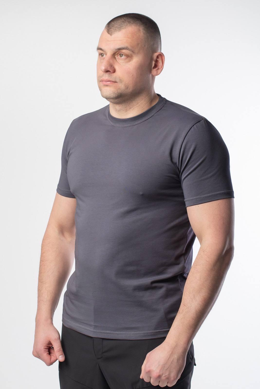Stretch T-shirt Grey Military