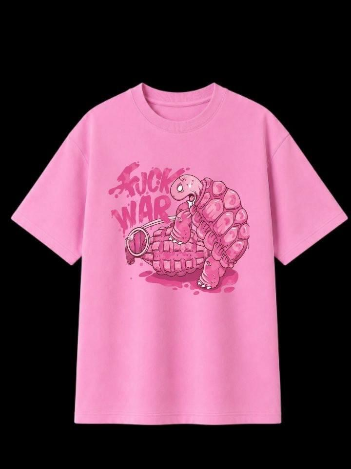 Pink T-Shirt Fuck WAR