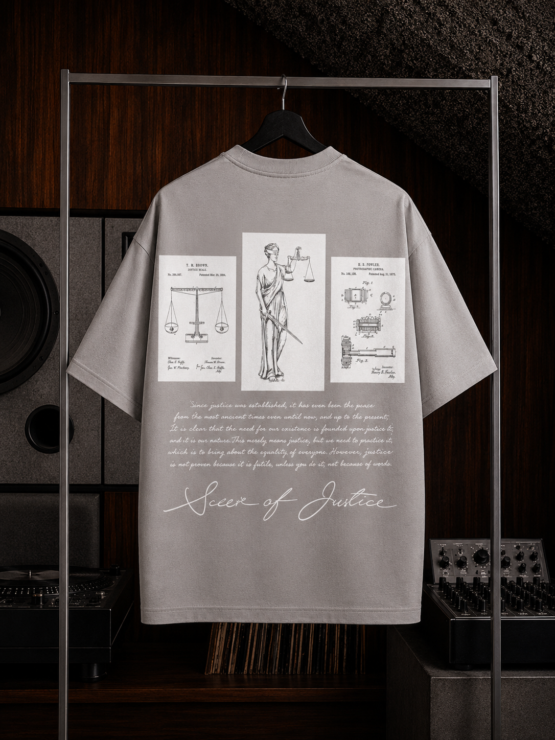 Gray T-shirt weight