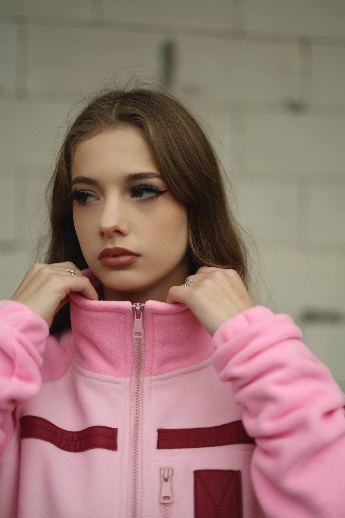 Pink Fleece Jacket