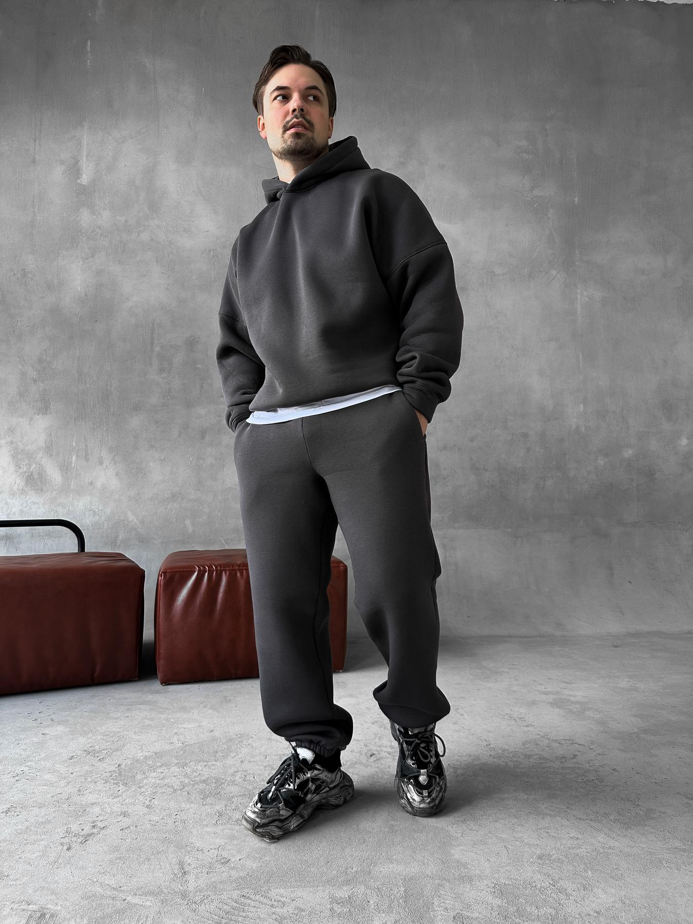 Charcoal Hoodie Suit