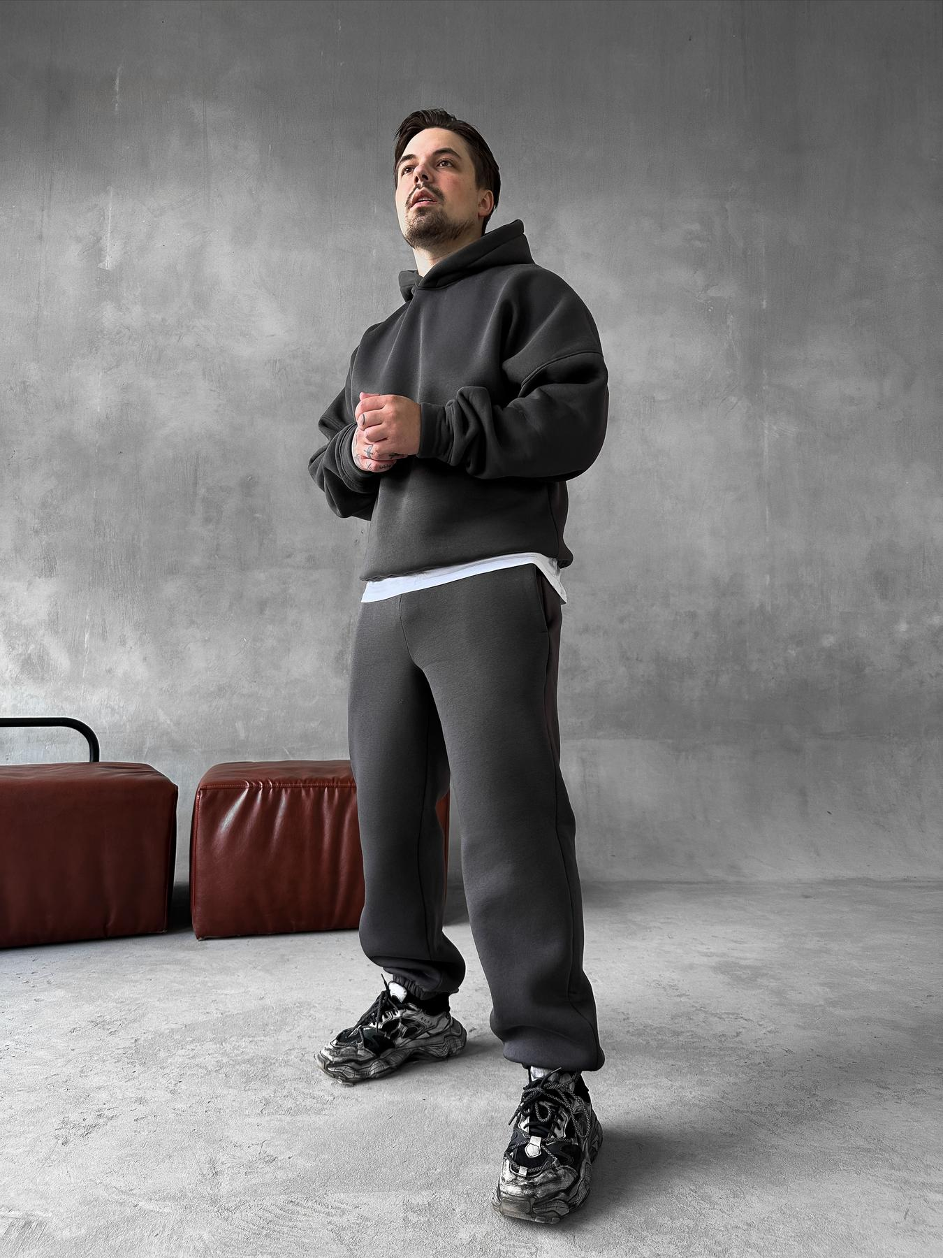 Charcoal Hoodie Suit
