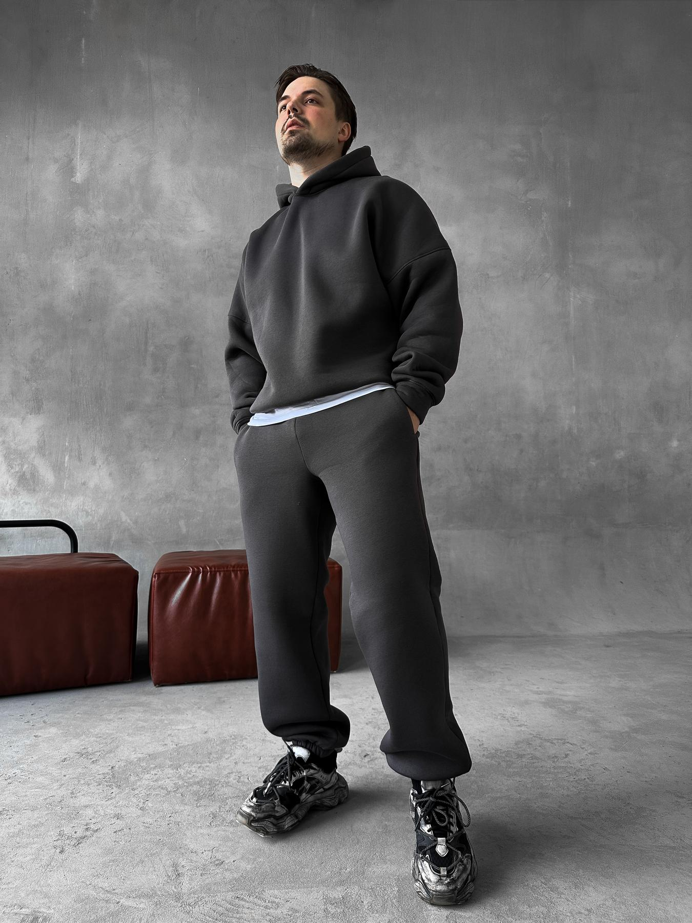 Charcoal Hoodie Suit