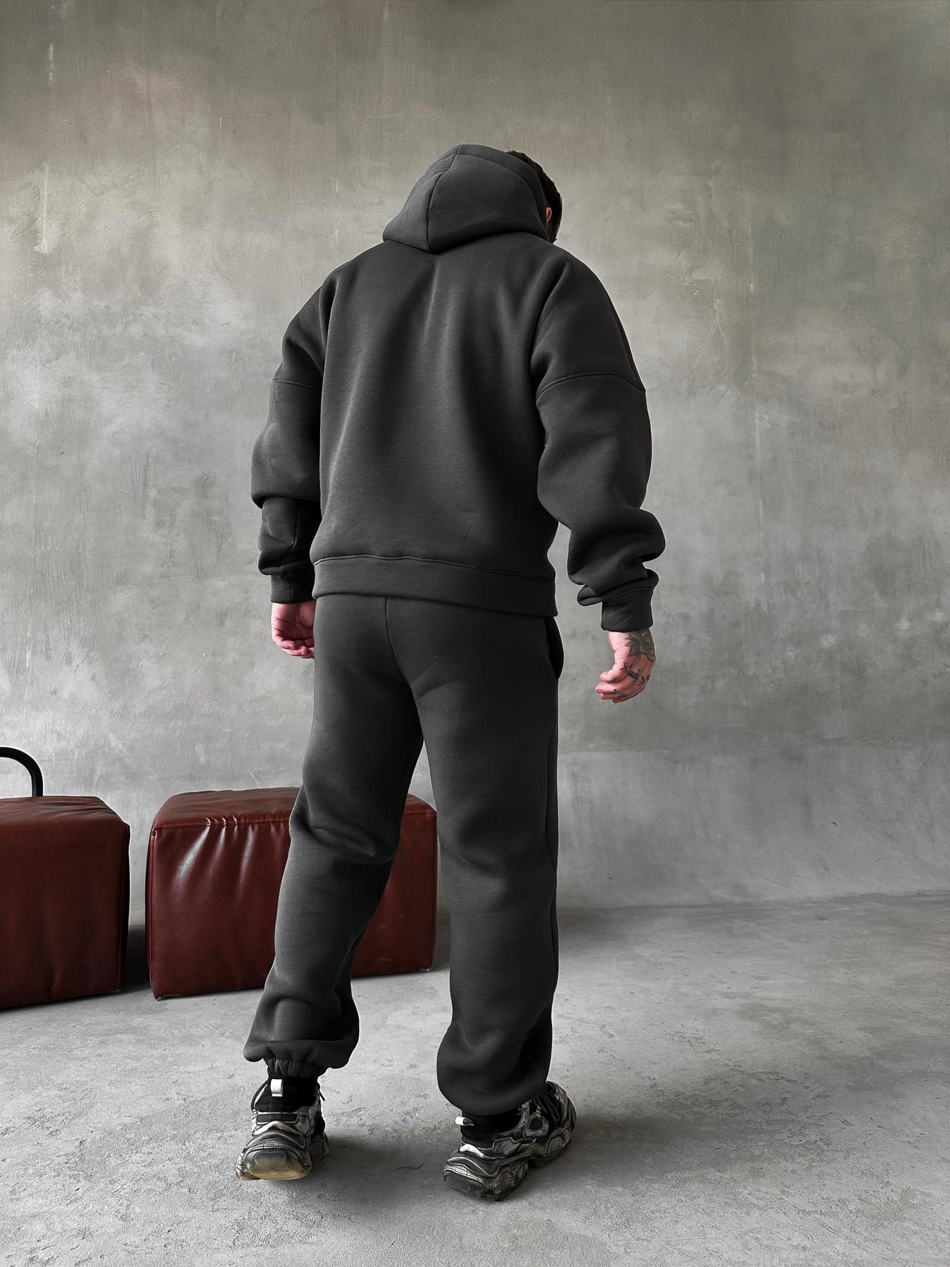 Charcoal Hoodie Suit