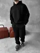 Худі штани чорний text me - Фото 5