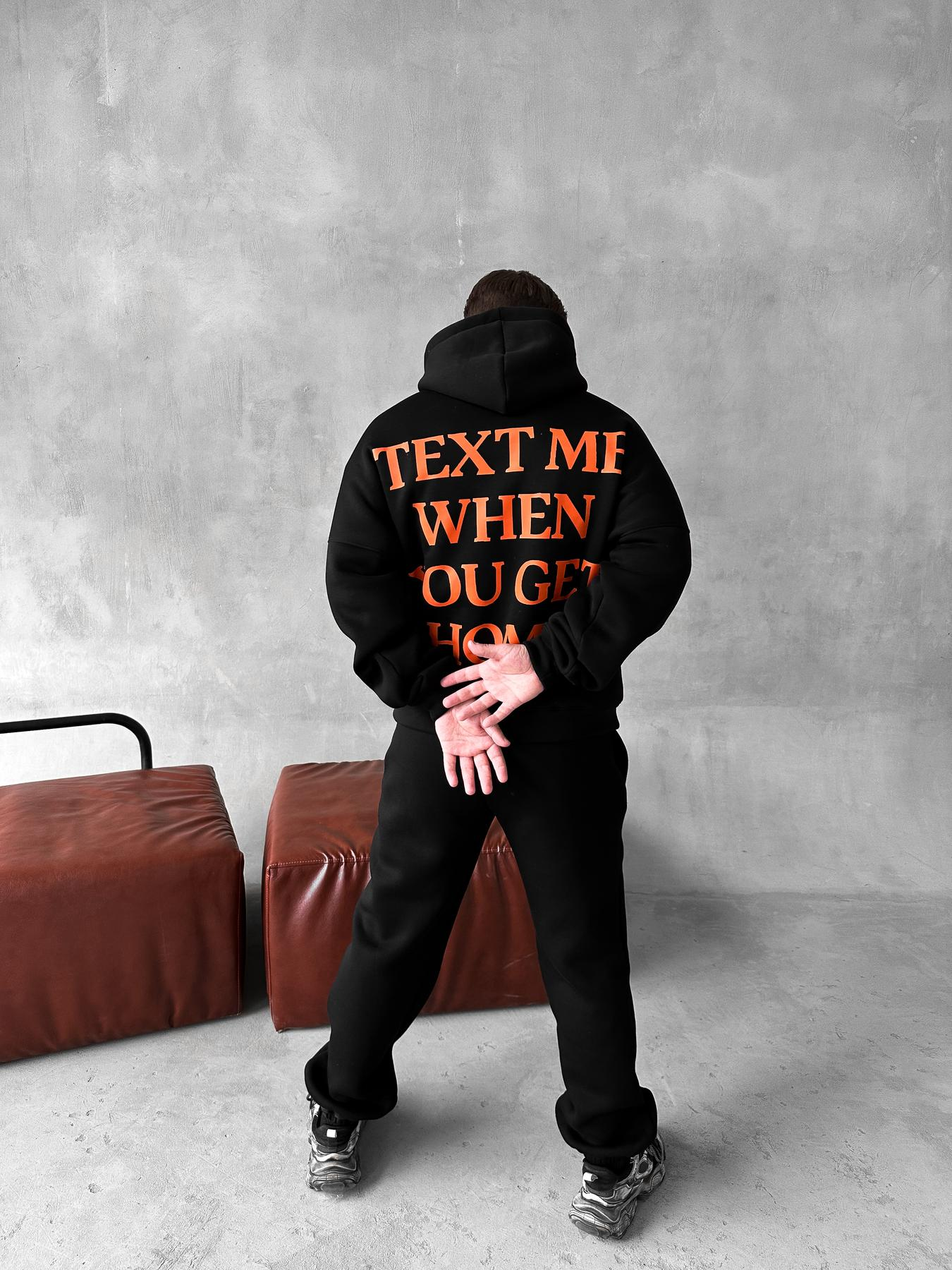 Black Hoodie Pants text me