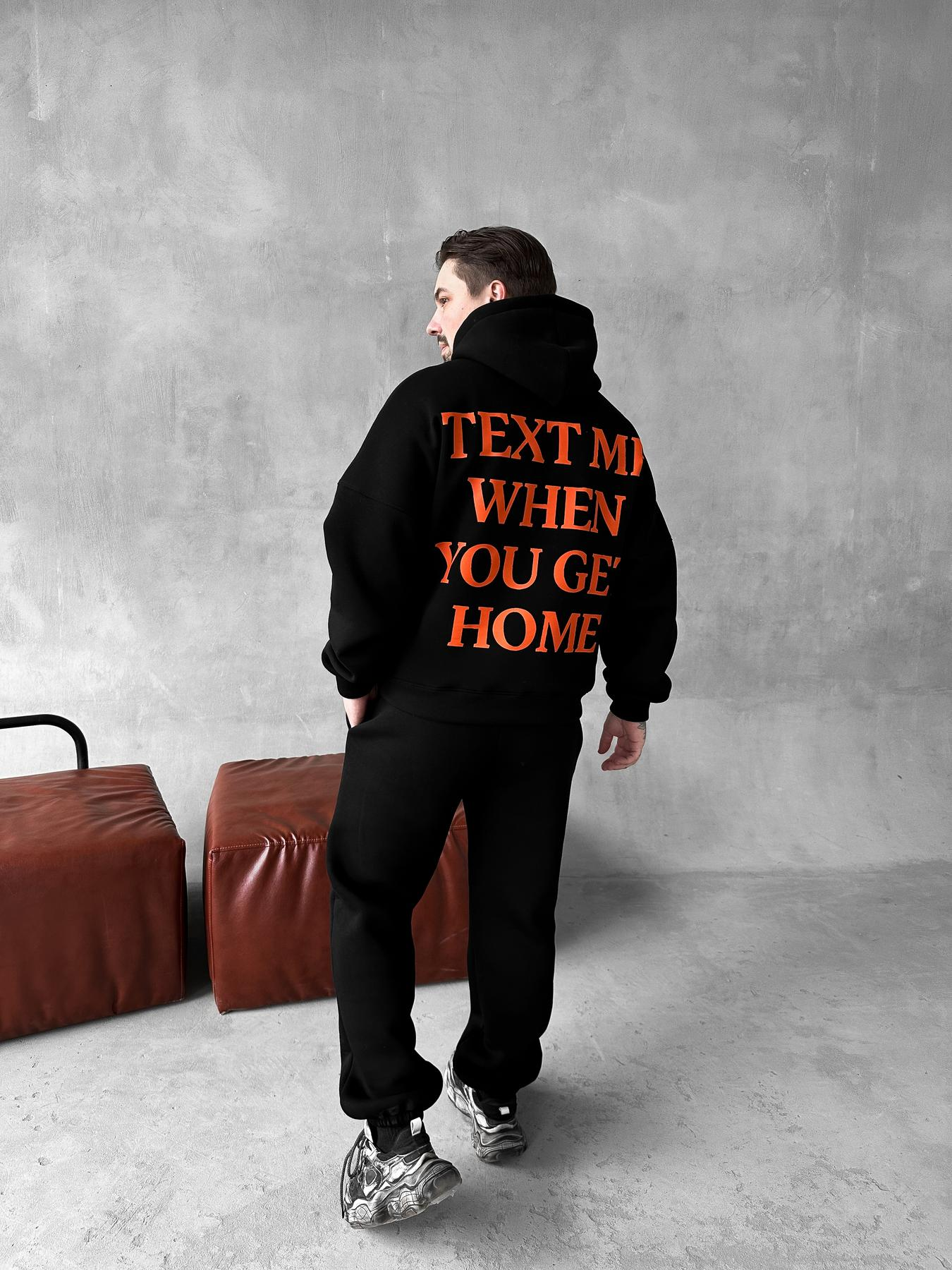 Black Hoodie Pants text me