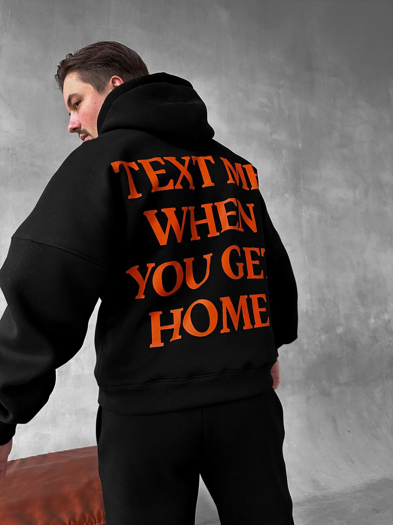 Black Hoodie Pants text me