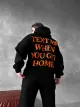 Худі штани чорний text me - Фото 7