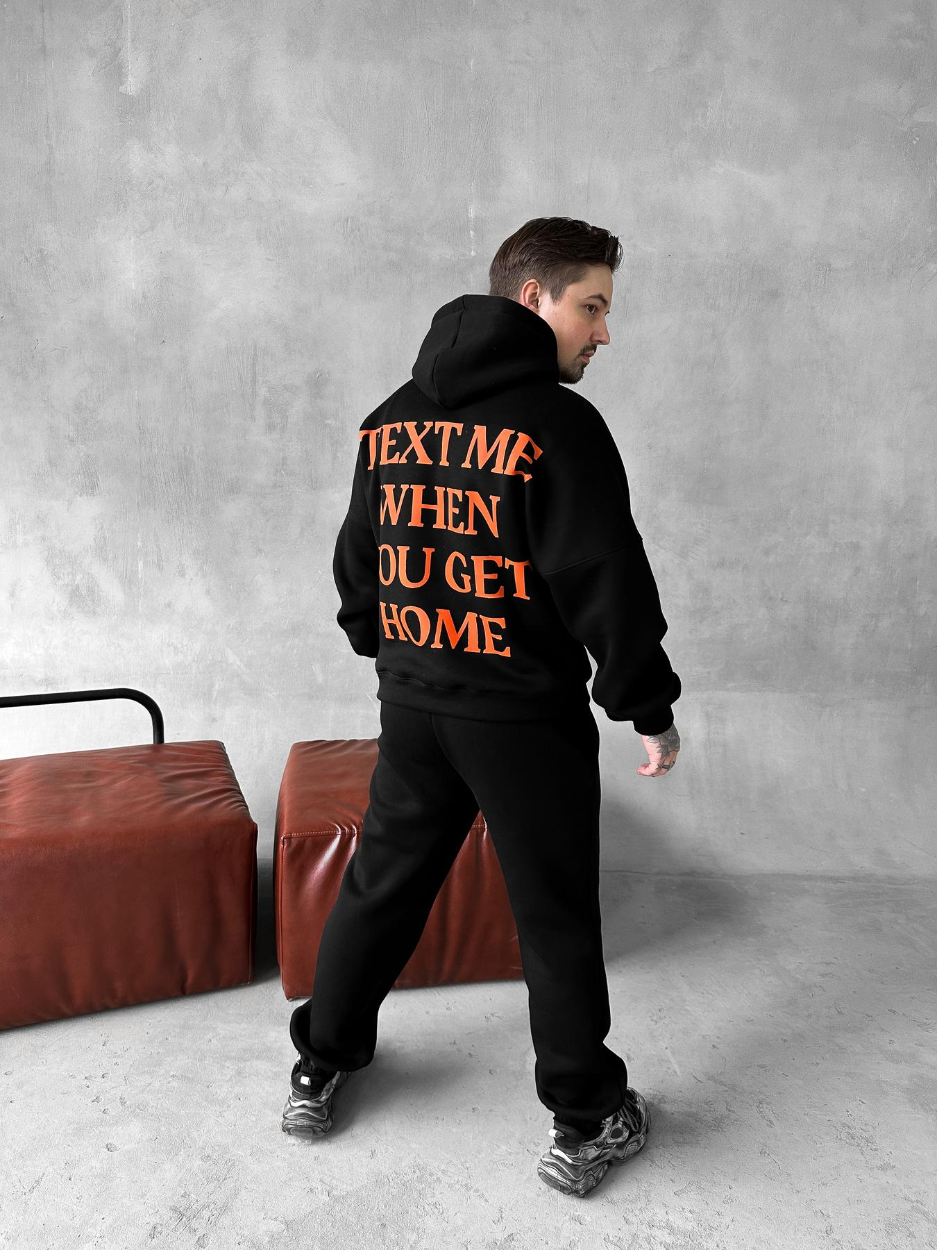 Black Hoodie Pants text me