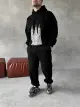 Худі штани чорний принт вежа - Фото 7