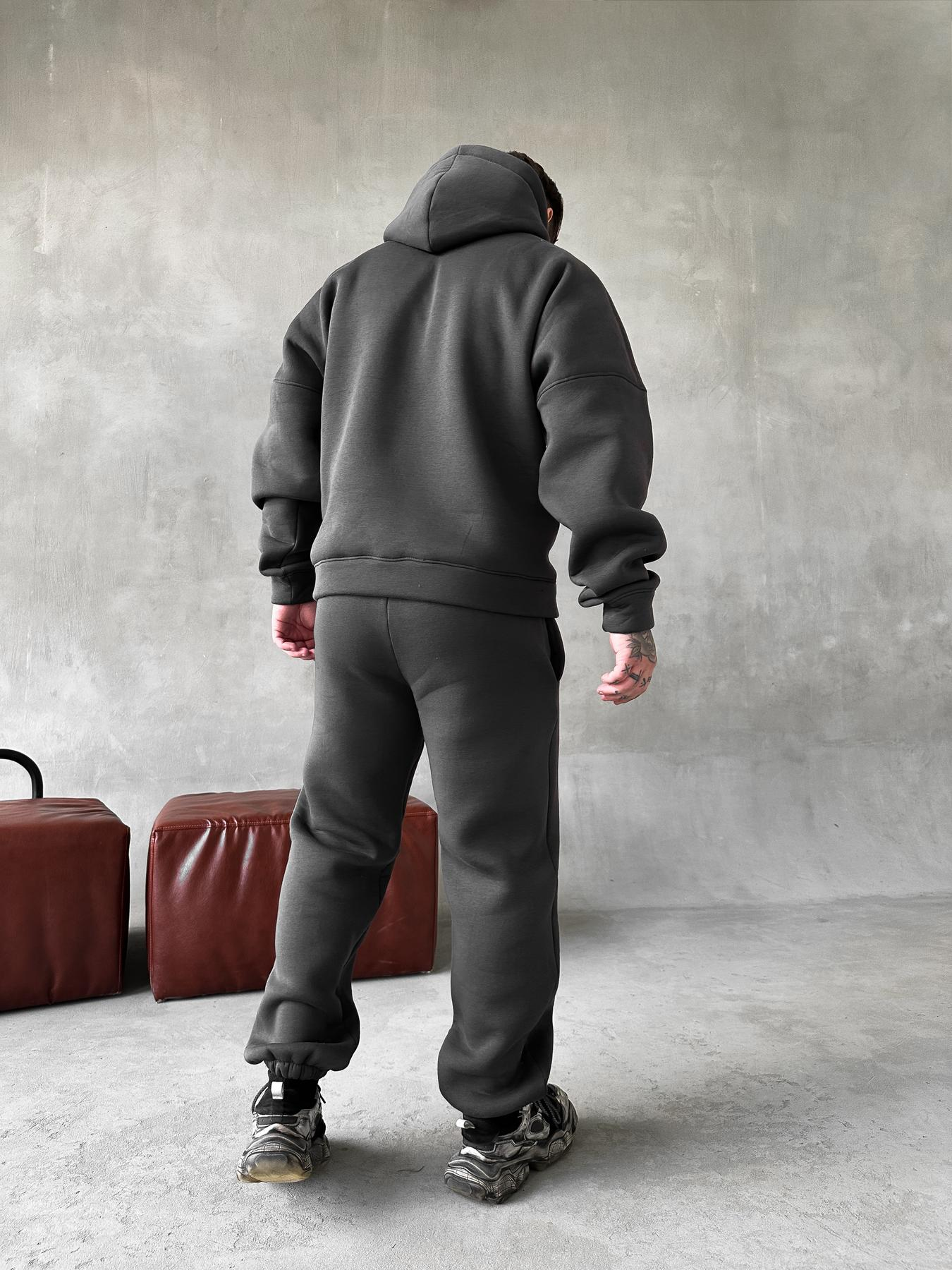 Hoodie pants graphite tower print