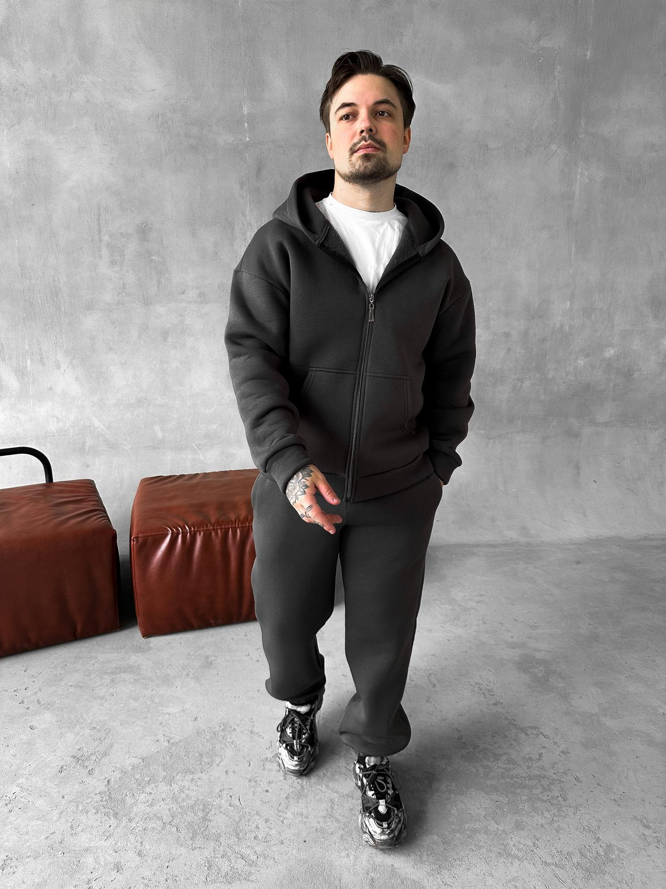 Graphite Zip Suit