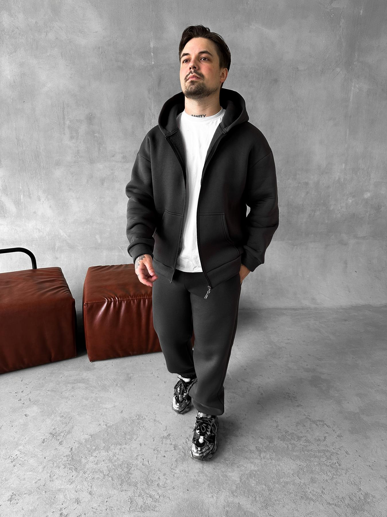 Graphite Zip Suit
