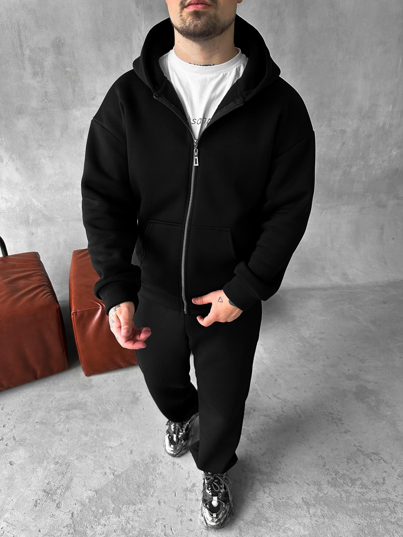 Black Zip Suit