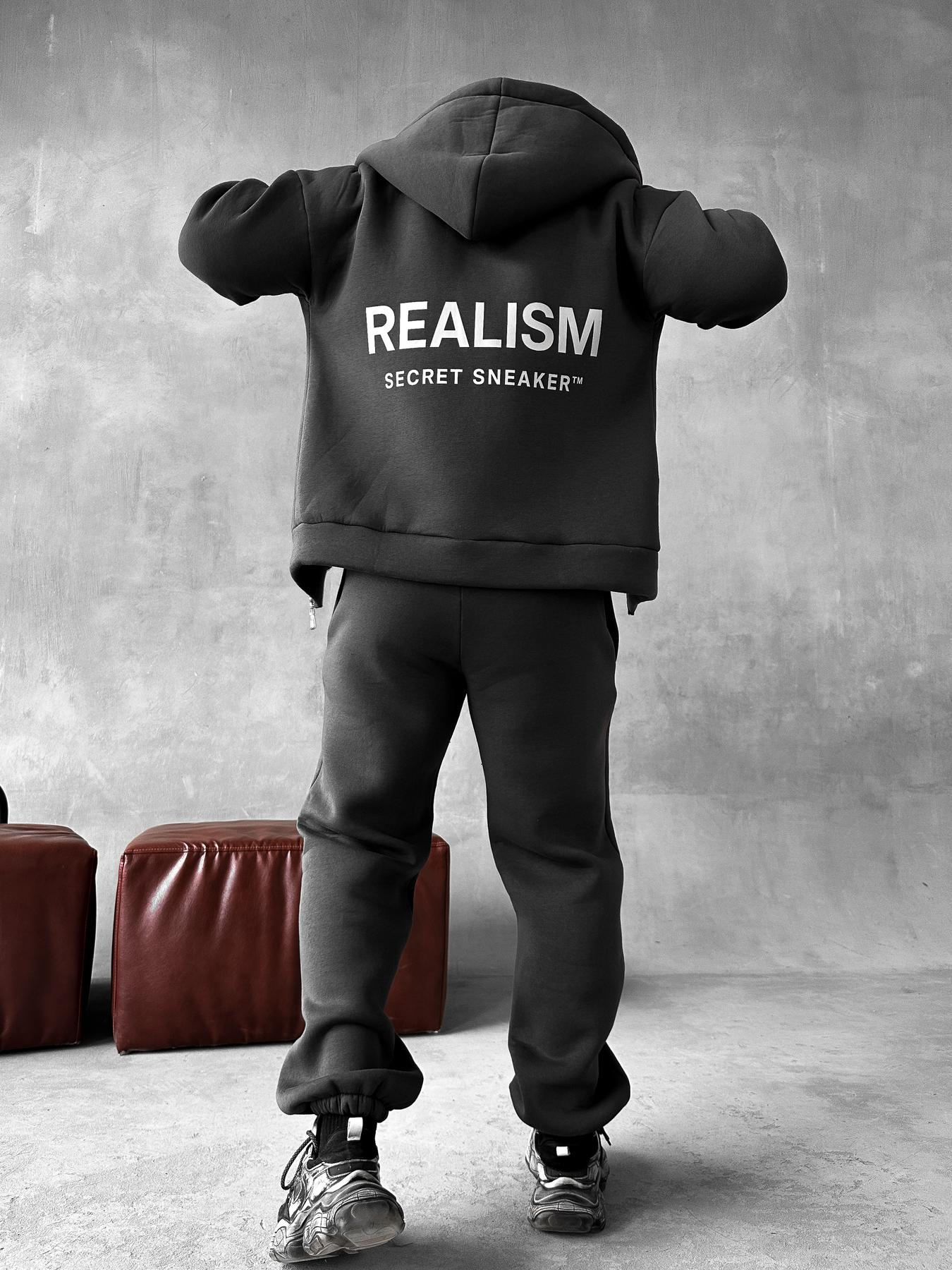 Realism Print Suit (Graphite)