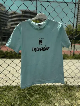 Мужская футболка "Bunny" Intruder бирюзовая #