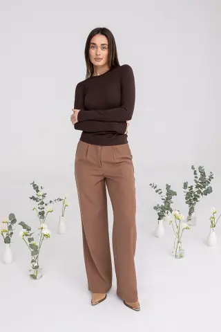 Camel Palazzo Pants