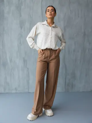 Camel Palazzo Pants