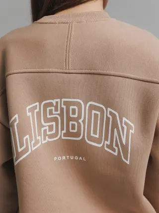 Світшот LISBON утепленний бежевий