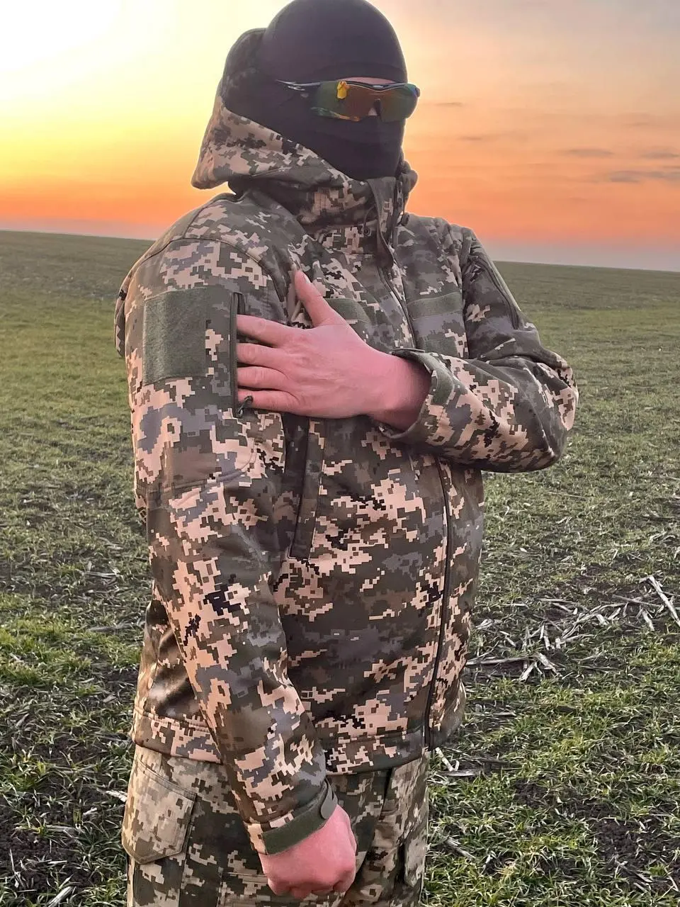 Тактична демісезонна куртка Soft Shell Піксель