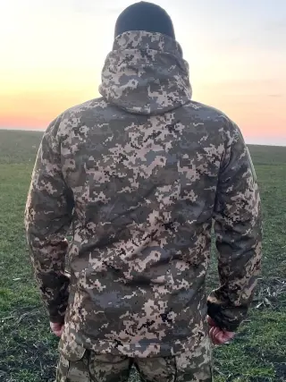 Тактична демісезонна куртка Soft Shell Піксель