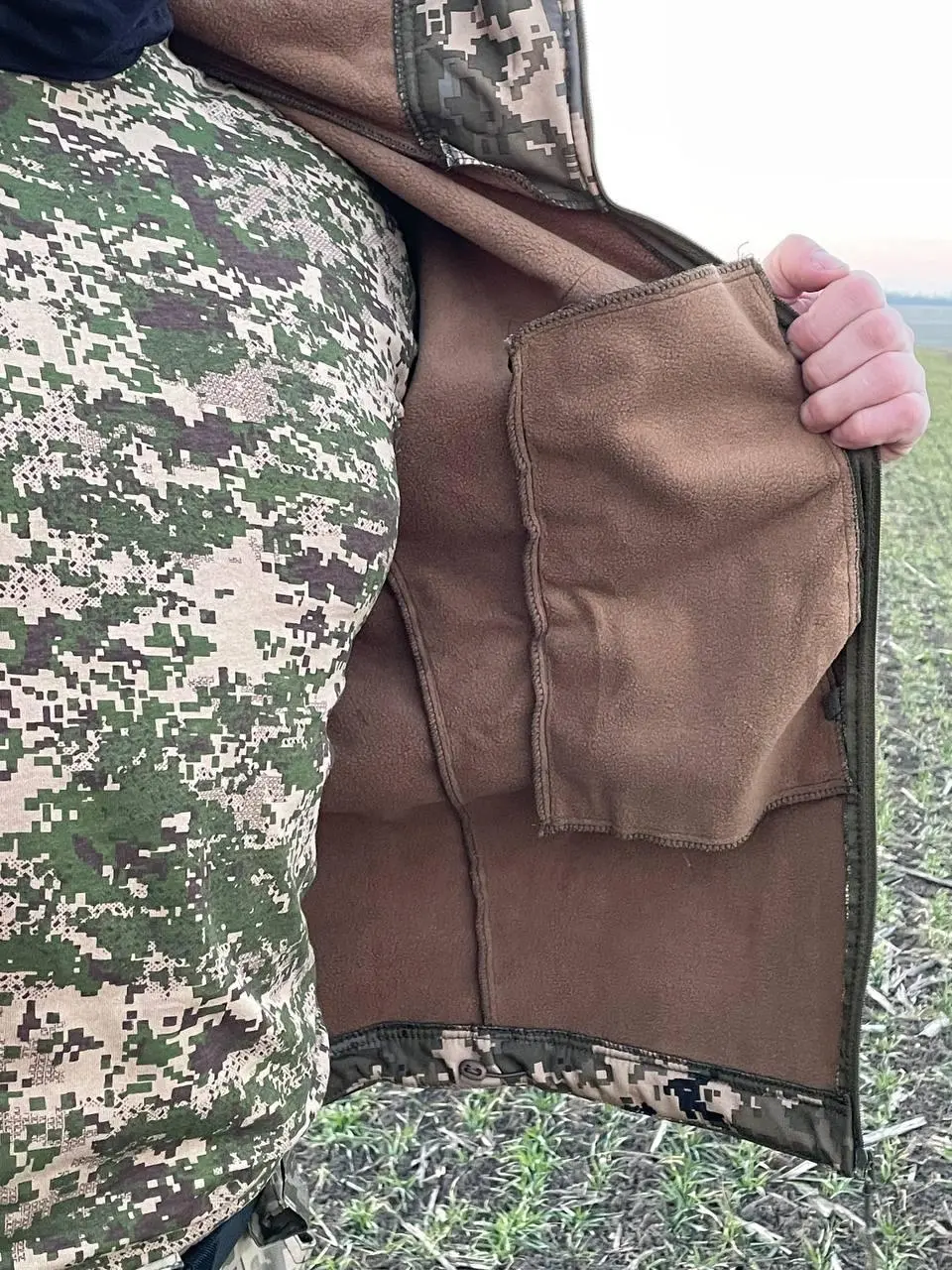 Тактична демісезонна куртка Soft Shell Піксель