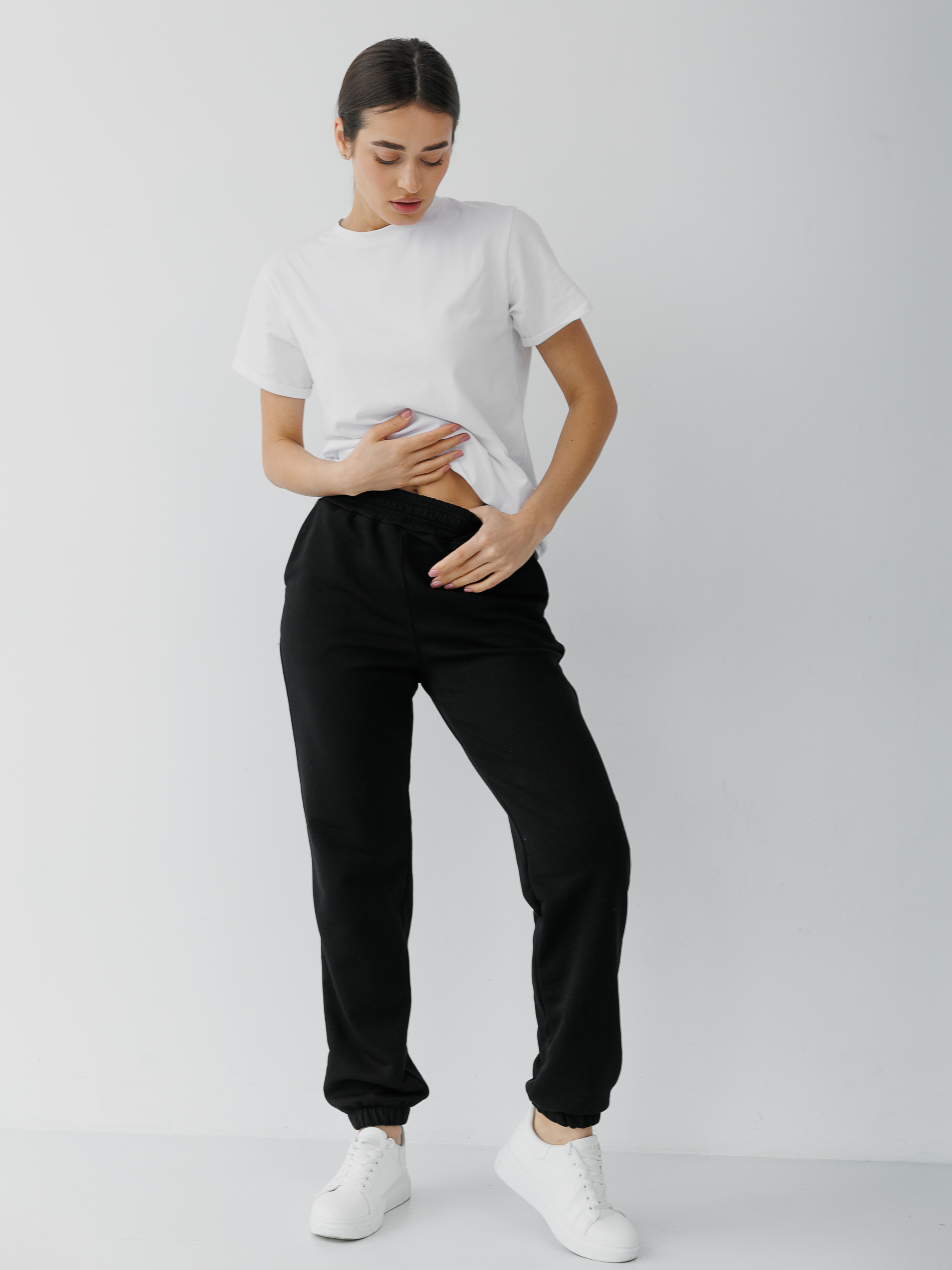 Black Joggers Fleece