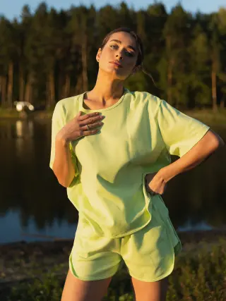 Спортивний літній костюм Емілі лайм