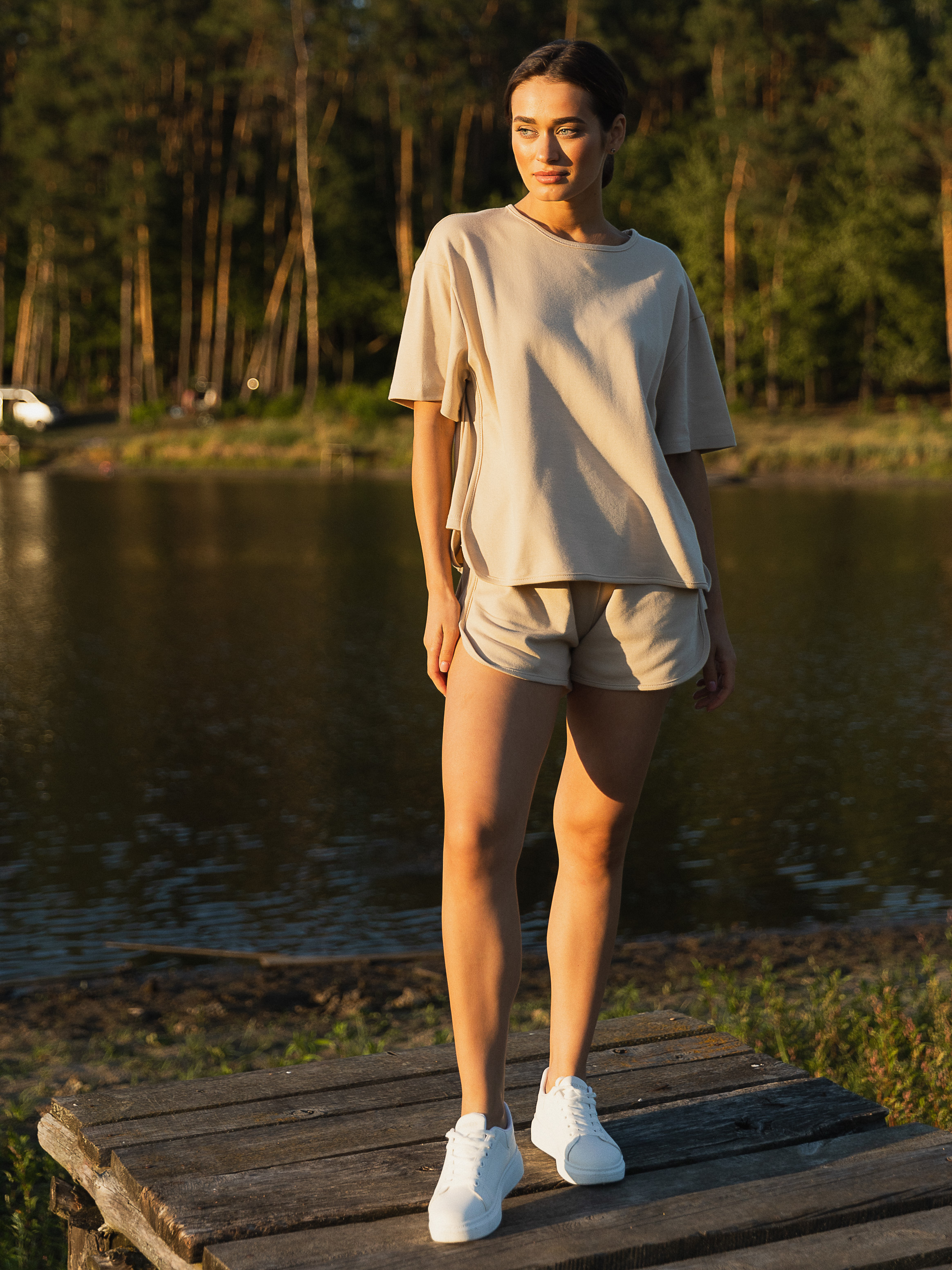 Emily Sports Summer Suit Beige