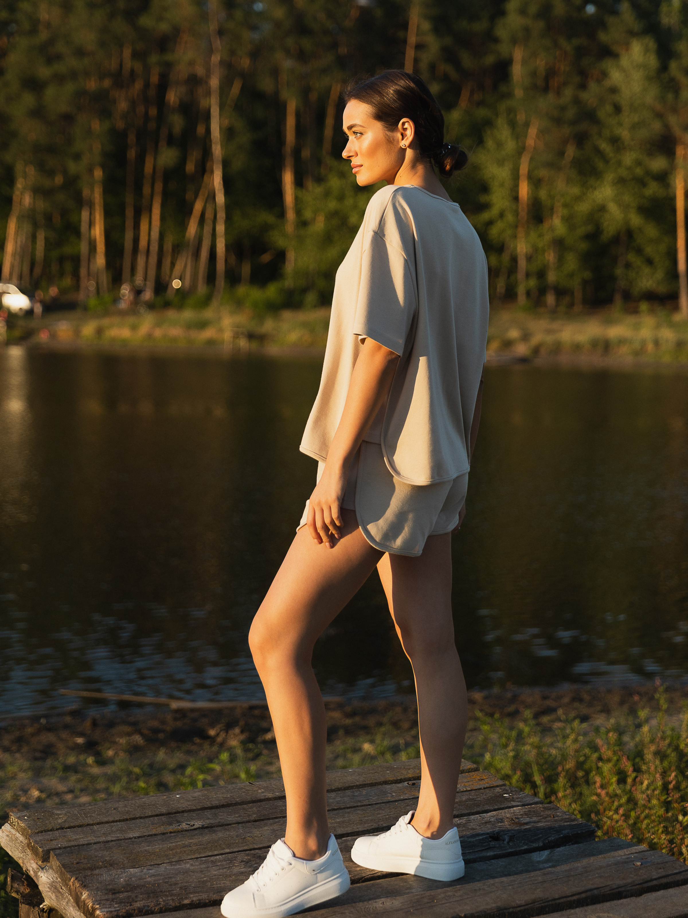 Emily Sports Summer Suit Beige