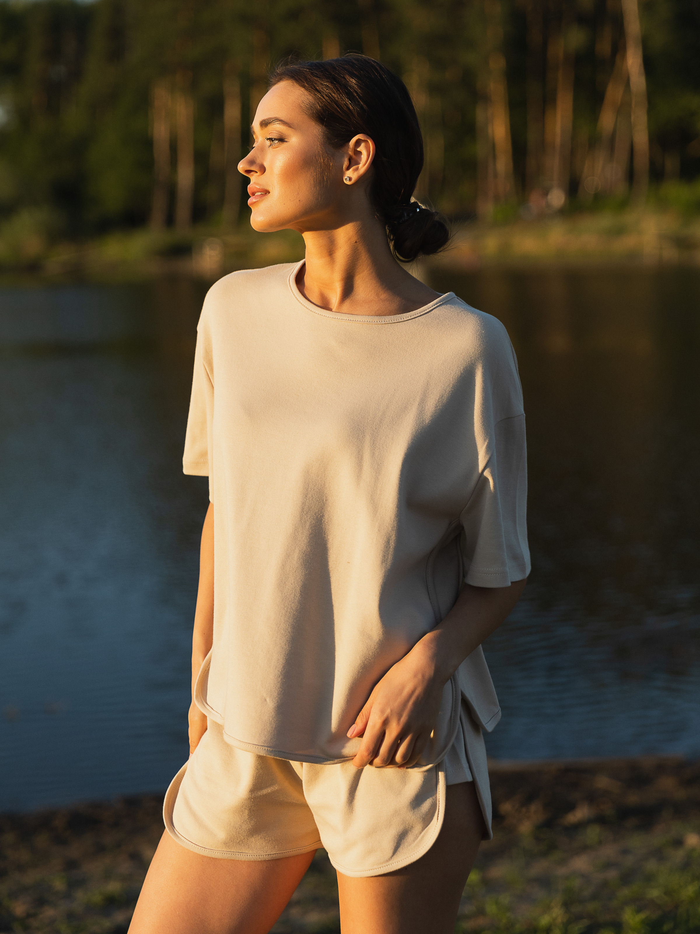 Emily Sports Summer Suit Beige