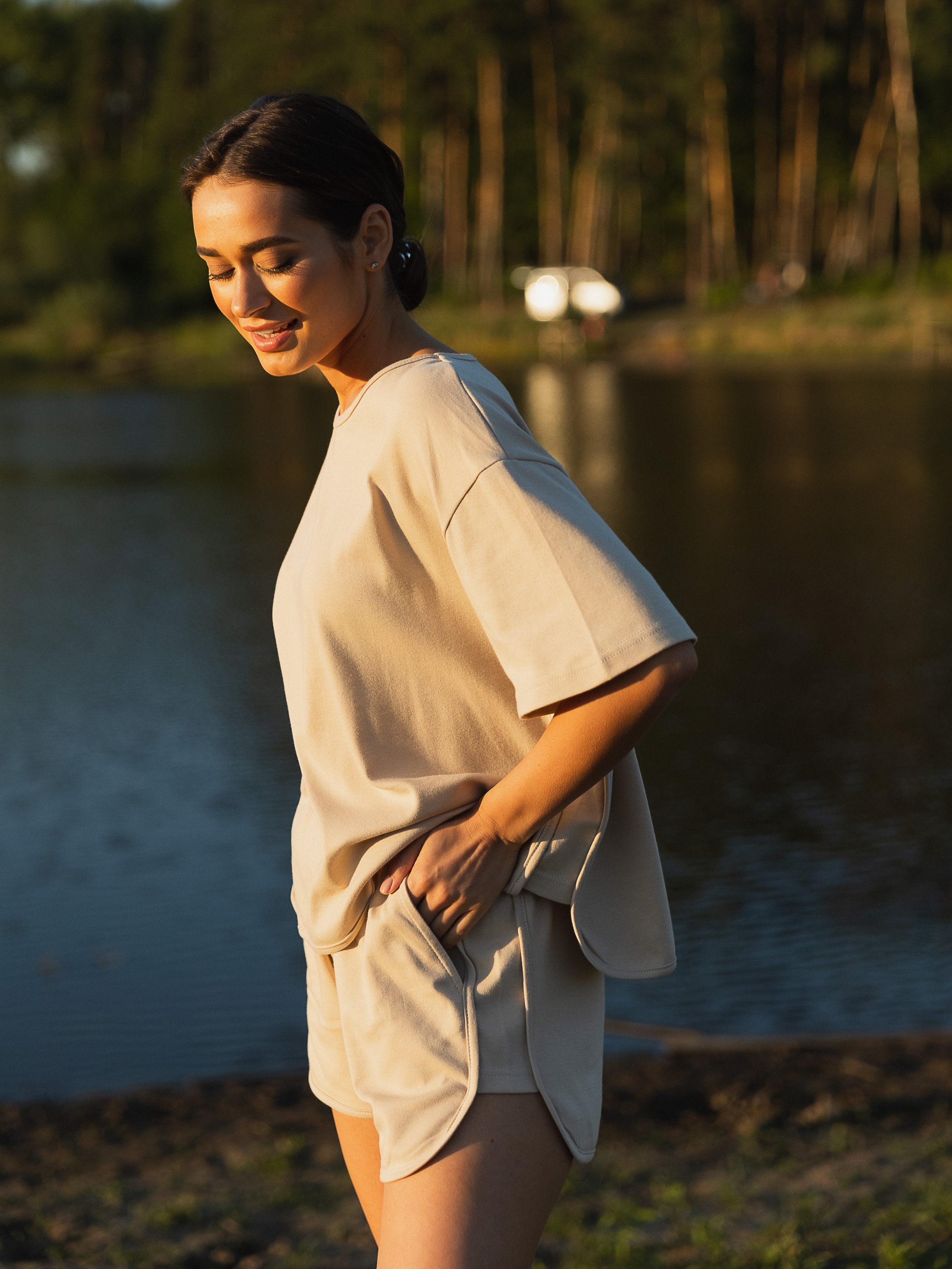 Emily Sports Summer Suit Beige