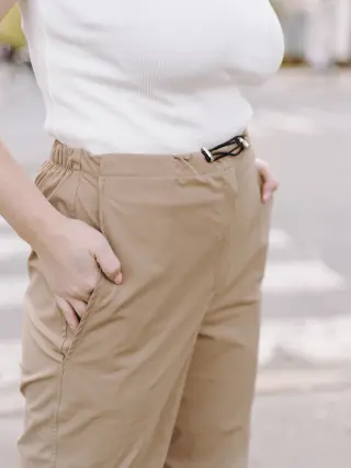 Memory Cotton Camel Pants