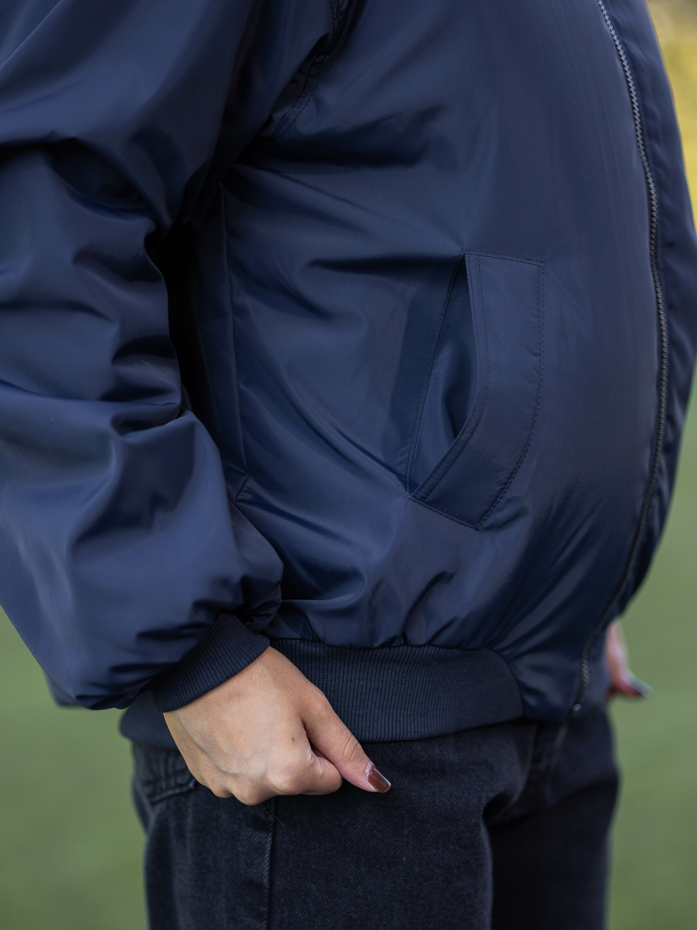 Haley Women's Bomber Jacket Navy Blue