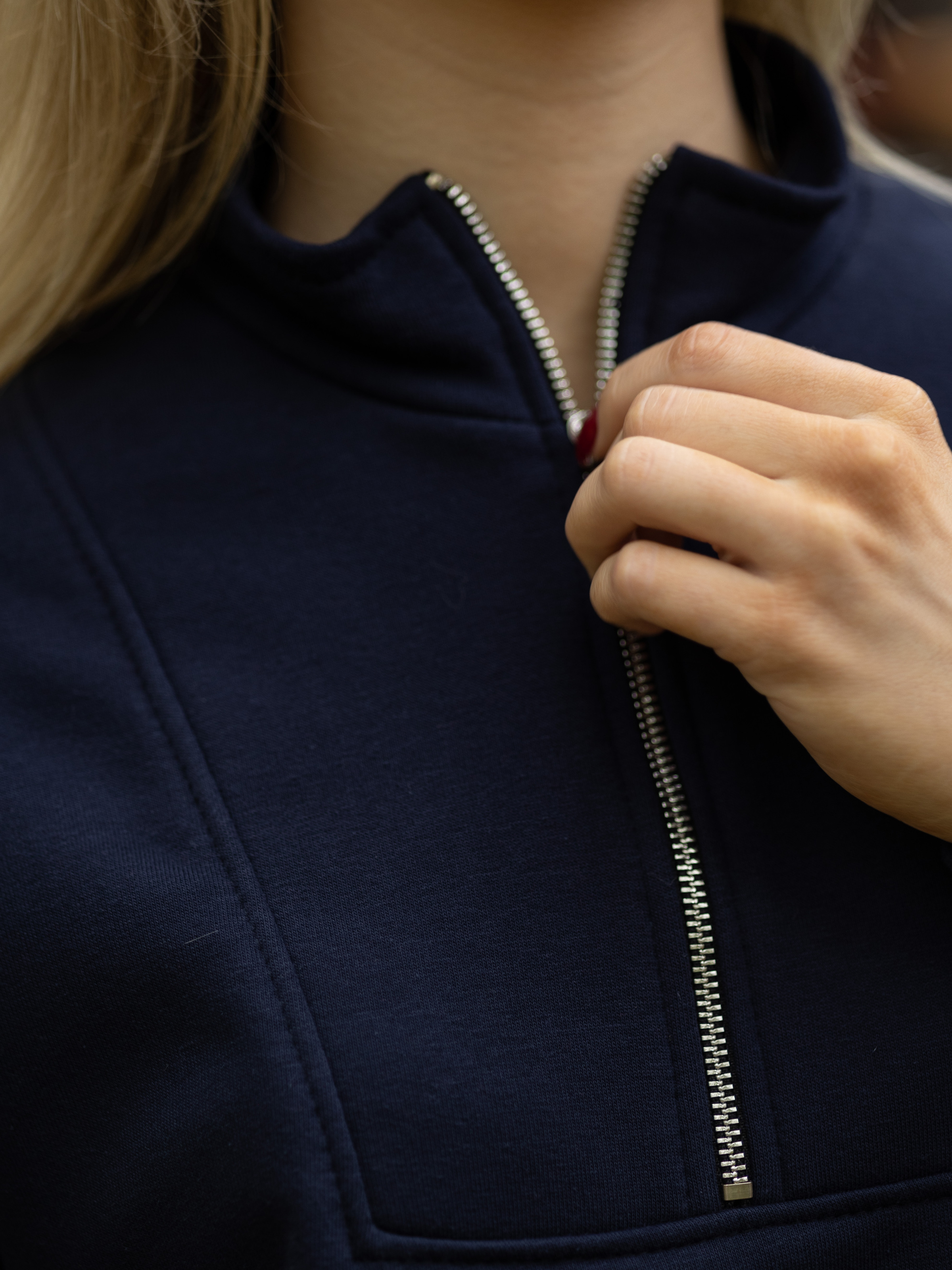 Women's Sports Suit from Trinit ZIPPER REVER Navy Blue